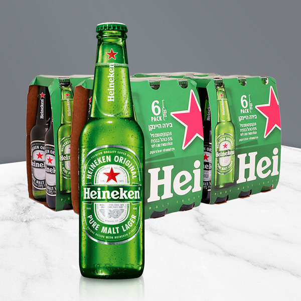 24 בקבוקי בירה Heineken image number null